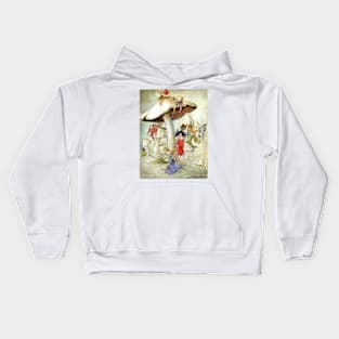 Fairies on Mushroom Hill - Florence Anderson 1914 Kids Hoodie